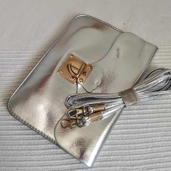 none Handbags - Small silver purse none Handbags - Small silver purse
